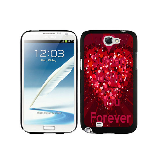 Valentine Forever Samsung Galaxy Note 2 Cases DTB | Women - Click Image to Close